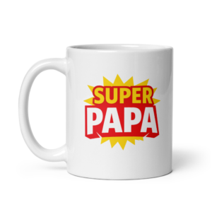 Mug Super Papa Fantaisie – design fruité répétitif